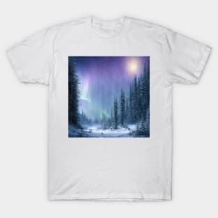 Aurora Winter Night T-Shirt